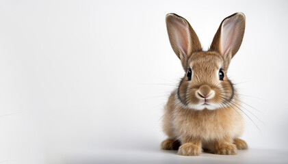 Obraz premium rabbit on a white background 