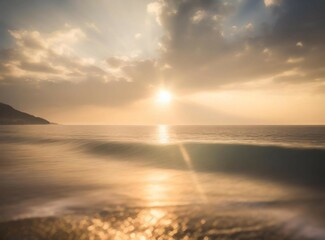 Fototapeta premium Sunset sky over the sea