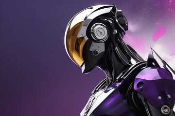 Obraz premium cyborg woman on white background ontent created with generative AI software