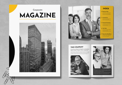 Corporate Magazine Template Layout
