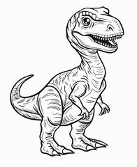 Obraz na płótnie Canvas dinosaur cartoon