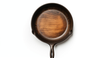 Fototapeta premium Cast iron skillet positioned