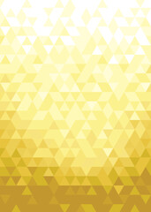 高級感のあるキラキラしたクリスタル風の背景素材_黄_縦