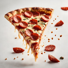 pizza with pepperoni