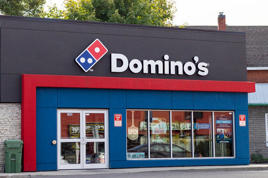 Ottawa, Canada - September 23, 2023: Domino's pizza restaurant
