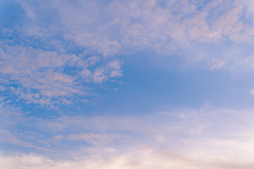 scene romantic sunset at Karon beach. abstract nature background..Sunset with bright color light rays and other atmospheric effects..Gradient color.cloudscape background in Phuket Thailand.