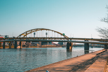 Obraz premium Bridge in Pittsburgh Pennsylvania