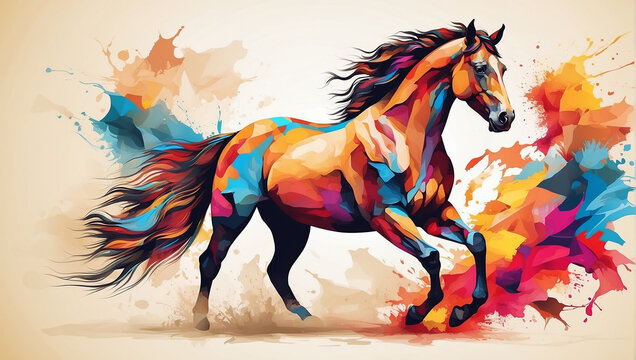 watercolor painting of a horse watercolor painting horse 