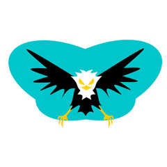 Illustration of eagle vector design 