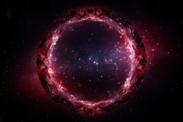 Garnet sunrise glitter circle of light shine sparkles and amethyst moonbeam spark particles