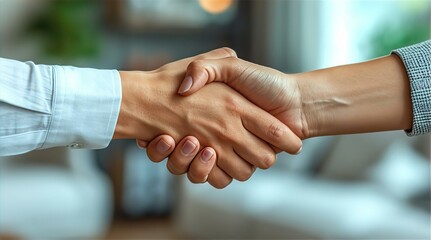 Business people handshake