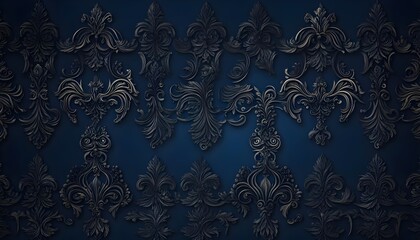 Elegant dark blue wallpaper for desktop background wallpaper.