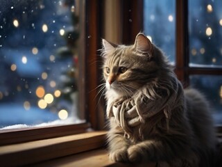 cat on the window