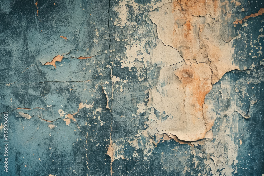 Poster vintage and rustic background with distressed textures