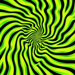 Lime groovy psychedelic optical illusion background