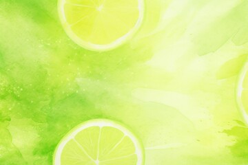 Lime watercolor abstract painted background on vintage paper background