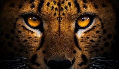 cheetah eyes face pictures - obrazy, fototapety, plakaty