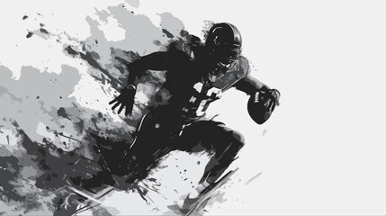 basketball player black and white abstract art