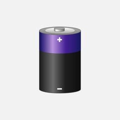 battery icon isolated on white