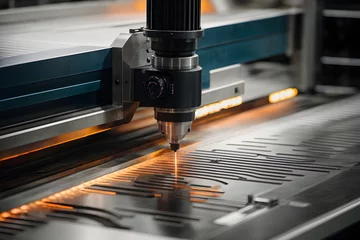 Dekokissen The CNC laser cut machine cutting the stainless plate © Gonzalo