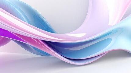3D Abstract Wave Colorful Pastel Background Wallpaper