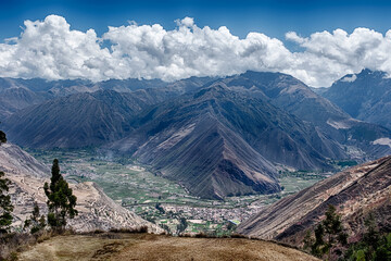 View Of The Urubamba Valley In Peru
