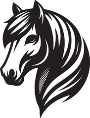 Obraz premium Horse Head Illustration