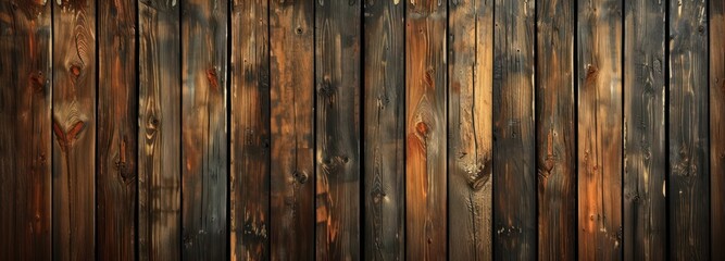 Wooden Wall With Black Background
