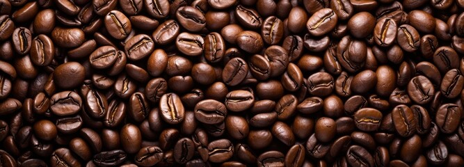 Obraz premium Abundant Heap of Coffee Beans