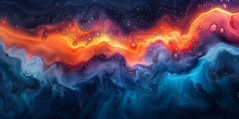 Vibrant Viscosity: Colorful Liquid Patterns