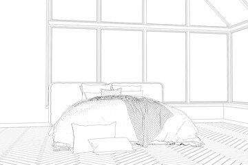 interior, modern, 3d, room, visualization, apartment, living, architecture, contemporary