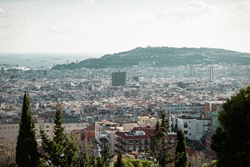 Zoomed View of Barcelona, Spain