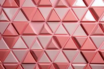 Polished colorful wall background triangular tile background 