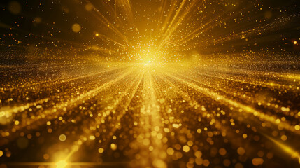 Fototapeta na wymiar Radiant Elegance: Centered Golden Glow in HD Brilliance. Generative AI