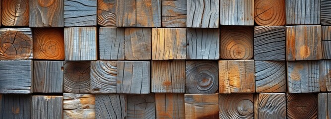 Close-up of Weathered Wooden Plank Wall