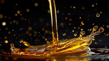 Pouring oil made with Ai generative technology