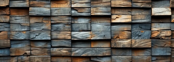 Close-Up of a Wooden Plank Wall