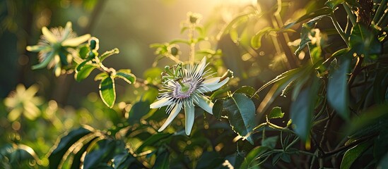 Passiflora is given by missionaries in Brazil to convert native inhabitants to Christianity Its name is flower of the five wounds to show the crucifixion of Christ The flower of Passiflora edul