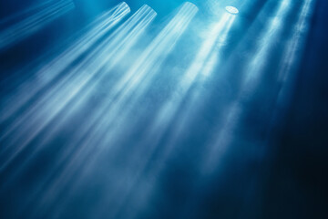 "Blue Lights Rays - Subtle Scene Background"

