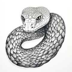 Fototapeta premium Coloring book for children depicting acobra