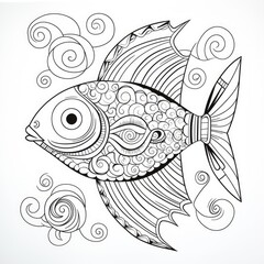 Coloring book for children depicting aelan