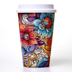 Fototapeta premium patterned paper cup