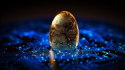 Advanced fingerprint analysis for secure identification with cutting edge recognition technology.