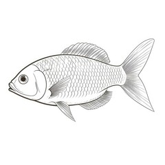 Obraz premium Coloring book for children depicting asea roach