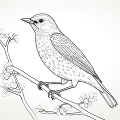 Coloring book for children depicting astarling