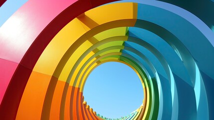 Colorful Round Portal
