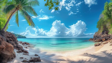 Landscape from a tropical beach