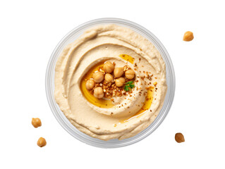 a bowl of hummus