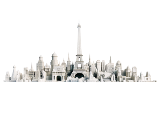 a model of Eiffel Tower
