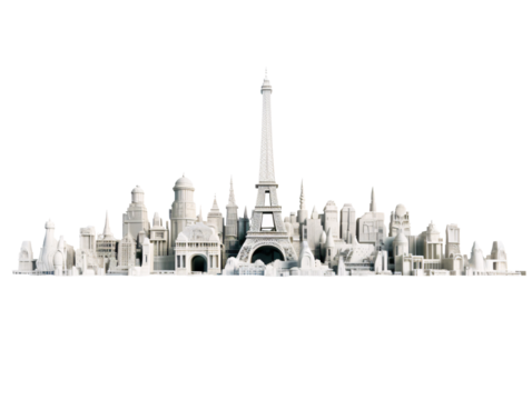 a model of Eiffel Tower